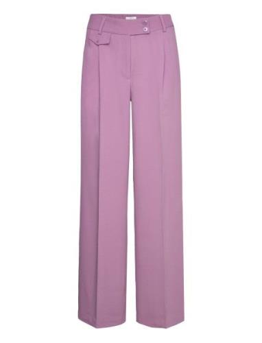 D6Zach Straight Leg Pants Bottoms Trousers Suitpants Purple Dante6