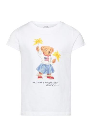 Polo Bear Cotton Jersey Tee Tops T-shirts Short-sleeved White Ralph La...