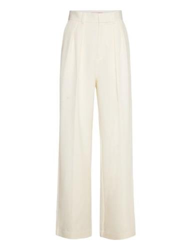 Penny Suiting Bottoms Trousers Wide Leg White Custommade