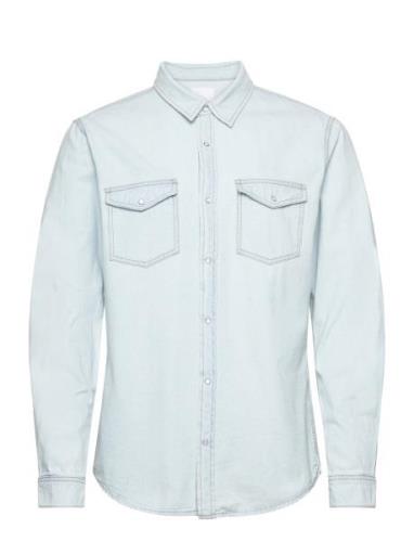 Onsbane 3247 Dnm Shirt Noos Tops Shirts Casual Blue ONLY & SONS