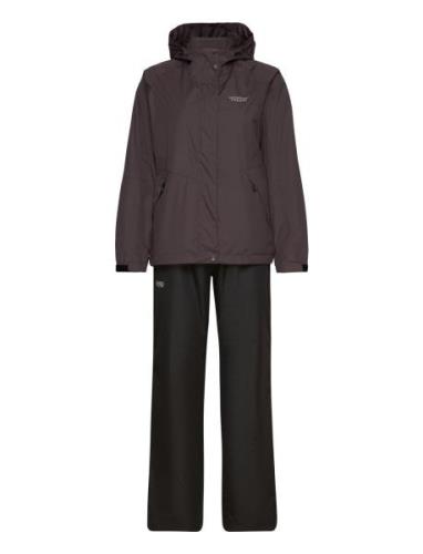 Carlene W Awg Rain Set W-Pro 10000 Outerwear Rainwear Rain Coats Brown...