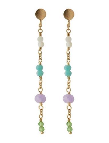 Sea Colour Earrings Øredobber Smykker Gold Pernille Corydon