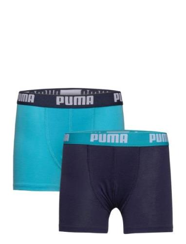 Puma Boys Basic Boxer 2P Night & Underwear Underwear Underpants Blue P...