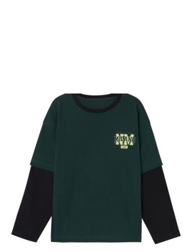 Nkmkelias Ls Loose Top Tops T-shirts Long-sleeved T-shirts Green Name ...