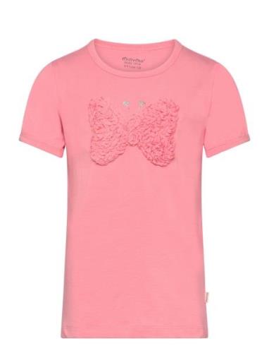 T-Shirt Ss Tops T-shirts Short-sleeved Pink Minymo