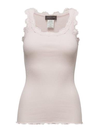 Rwbabette Sl U-Neck Long Lace Top Tops T-shirts & Tops Sleeveless Pink...