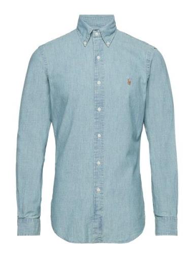 Slim Fit Chambray Shirt Designers Shirts Casual Blue Polo Ralph Lauren