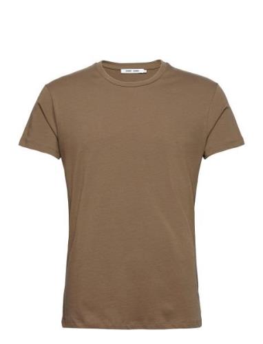 Kronos O-N Ss 273 Designers T-shirts Short-sleeved Brown Samsøe Samsøe