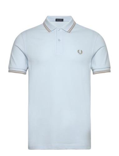 Twin Tipped Fp Shirt Tops Polos Short-sleeved Blue Fred Perry