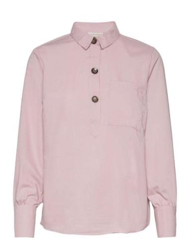 Fqflynn-Sh Tops Shirts Long-sleeved Pink FREE/QUENT