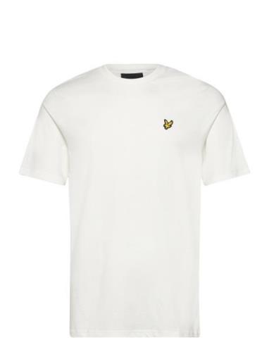 Plain T-Shirt Tops T-shirts Short-sleeved White Lyle & Scott