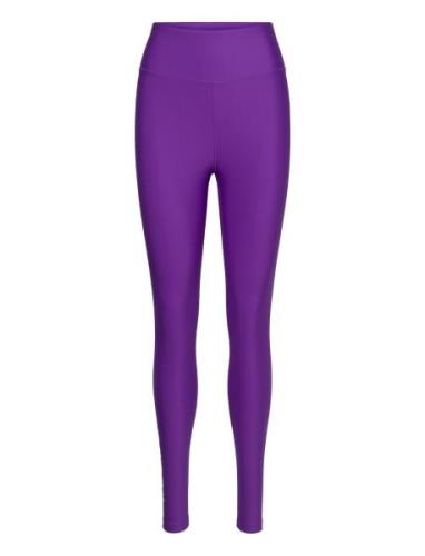 Graphic High Waist Tights Sport Running-training Tights Purple Casall