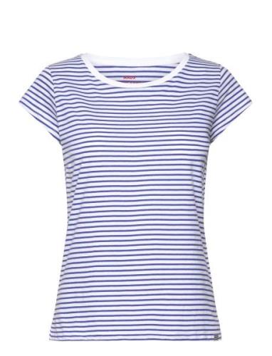 Organic Jersey Stripe Teasy Tee Fav Tops T-shirts & Tops Short-sleeved...