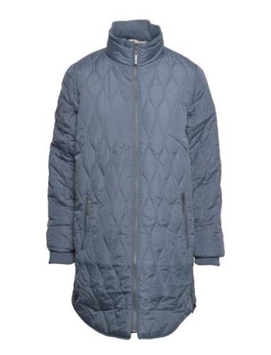 Frbaquilt 1 Outerwear Vattert Jakke Blue Fransa