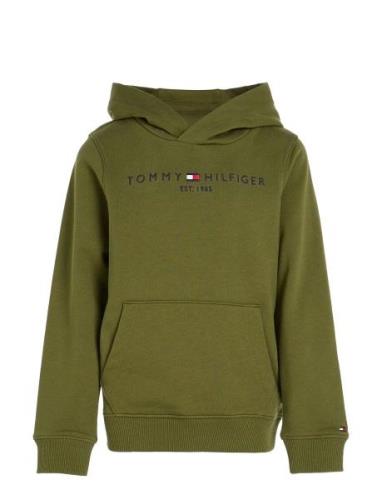 U Essential Hoodie Tops Sweat-shirts & Hoodies Hoodies Green Tommy Hil...