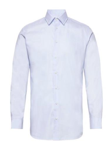 Slhslimethan Shirt Ls Classic Noos Tops Shirts Business Blue Selected ...