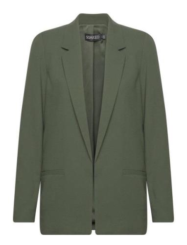 Slshirley Blazer Ls Blazers Single Breasted Blazers Green Soaked In Lu...