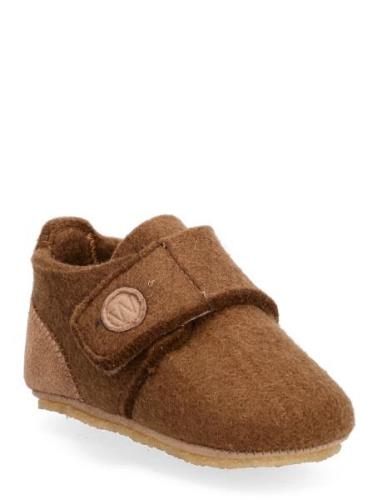 Marlin Felt Home Shoe Tøfler Innesko Brown Wheat