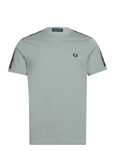 Taped Ringer T-Shirt Tops T-shirts Short-sleeved Grey Fred Perry