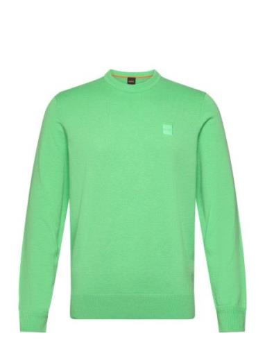 Kanovano Tops Knitwear Round Necks Green BOSS