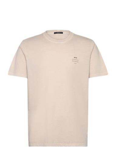 Organic Neuw Band Tee Tops T-shirts Short-sleeved Cream NEUW