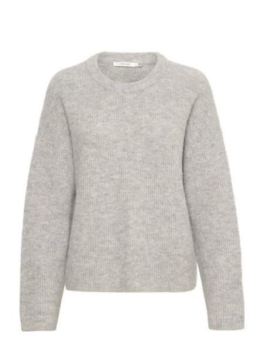 Alphagz Roundneck Tops Knitwear Jumpers Grey Gestuz