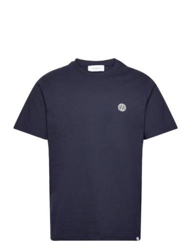 Community T-Shirt Tops T-shirts Short-sleeved Navy Les Deux