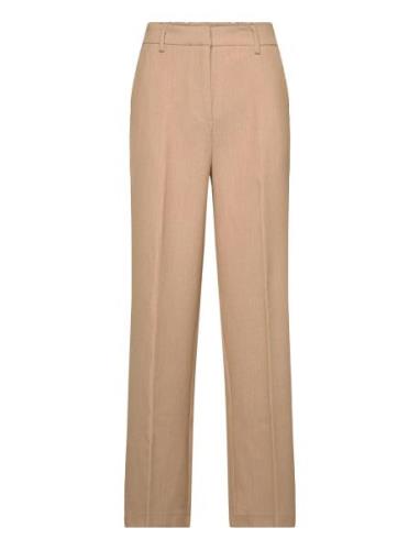 Yaslikka Hw Wide Pants S. Noos Bottoms Trousers Wide Leg Beige YAS