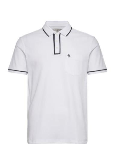 Earl Org Piq Polo St Tops Polos Short-sleeved White Original Penguin