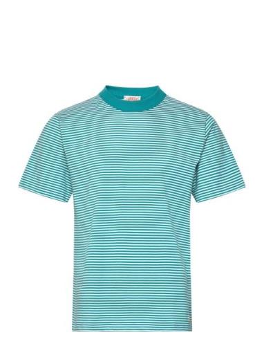 Striped T-Shirt Héritage Tops T-shirts Short-sleeved Blue Armor Lux