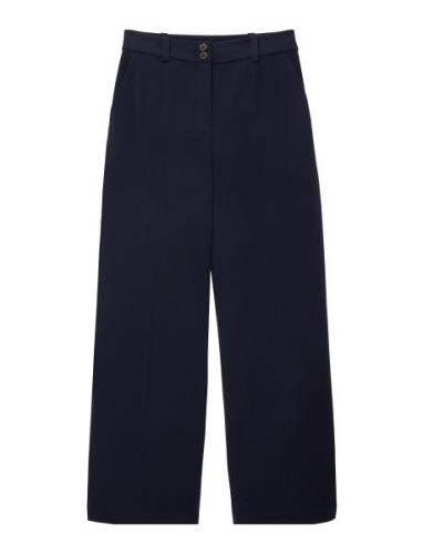 Tom Tailor Lea Wide Leg Bottoms Trousers Wide Leg Blue Tom Tailor