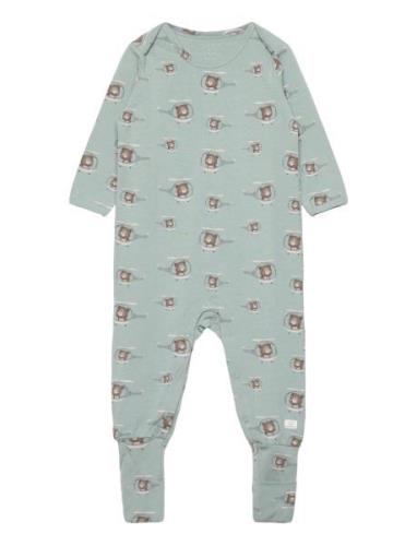 Milio - All-In- Langermet Bodysuit Blue Hust & Claire