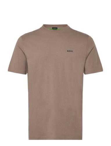 Tee Sport T-shirts Short-sleeved Brown BOSS