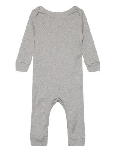 Melange Full Body Romper Langermet Bodysuit Grey Copenhagen Colors