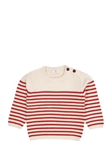 Knitted Striped Sailor Jumper Tops Knitwear Pullovers Red Copenhagen C...