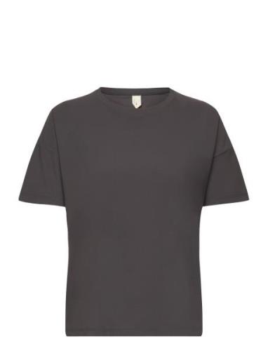 Vela Loose Tee Sport T-shirts & Tops Short-sleeved Black Rethinkit