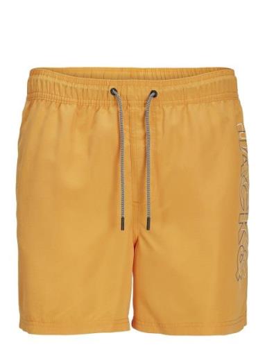 Jpstfiji Jjswim Double Logo Ly Sn Jnr Bottoms Shorts Yellow Jack & J S