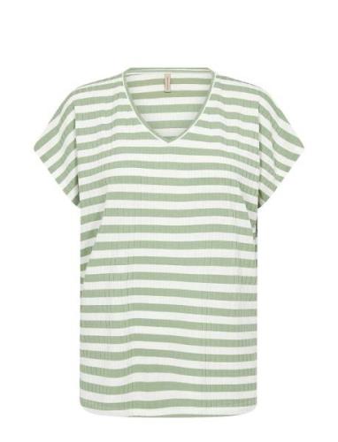 Sc-Kaiza Tops T-shirts & Tops Short-sleeved Green Soyaconcept