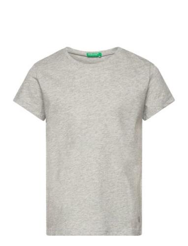 T-Shirt Tops T-shirts Short-sleeved Grey United Colors Of Benetton