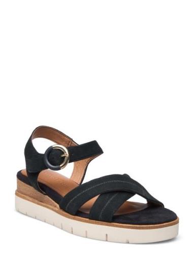 Women Sandals Flate Sandaler Navy Tamaris