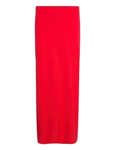 Low Waist Maxi Skirt Langt Skjørt Red Gina Tricot