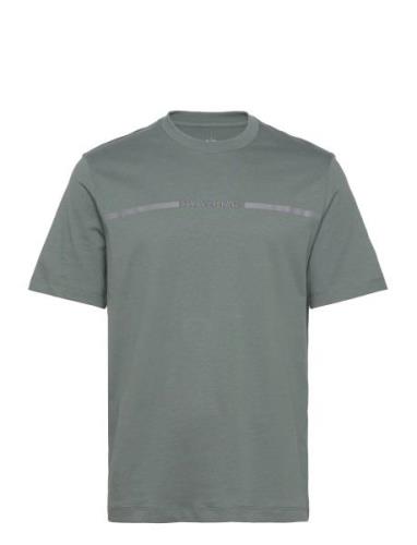 T-Shirt Tops T-shirts Short-sleeved Green Armani Exchange