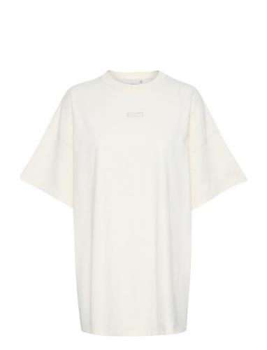 Jiogz Over Tee Tops T-shirts & Tops Short-sleeved Cream Gestuz