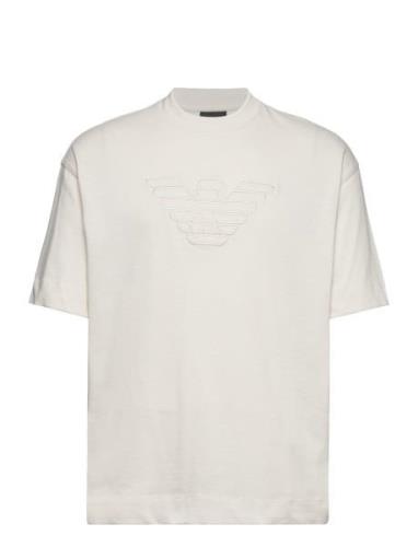 T-Shirt Designers T-shirts Short-sleeved Cream Emporio Armani