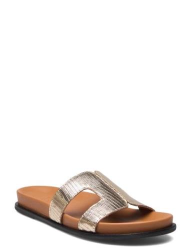 Loupa Flate Sandaler Gold Dune London