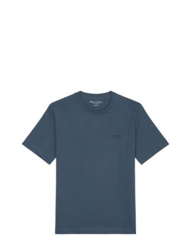 T-Shirts Short Sleeve Tops T-shirts Short-sleeved Navy Marc O'Polo