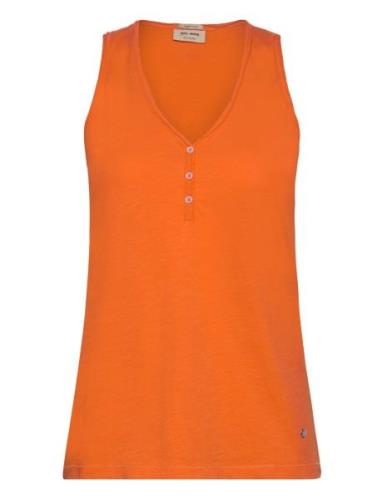 Mmastin Basic Tank Top Tops T-shirts & Tops Sleeveless Orange MOS MOSH