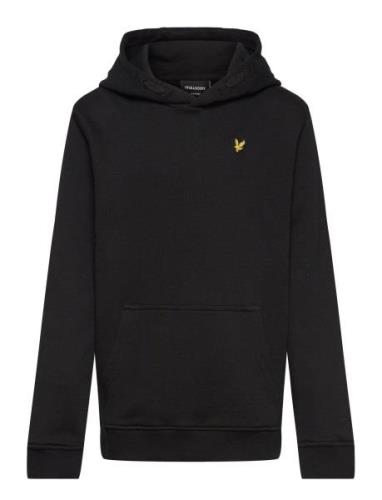 Pullover Hoodie Tops Sweat-shirts & Hoodies Hoodies Black Lyle & Scott