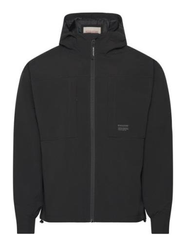 Hooded Windbreaker Tynn Jakke Black Revolution