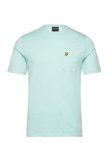 Pocket T-Shirt Tops T-shirts Short-sleeved Blue Lyle & Scott